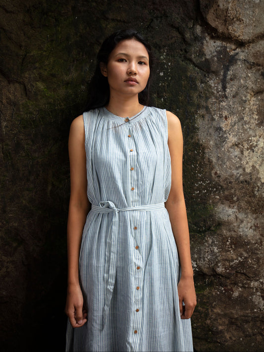 Pinstripe Drift Tunic