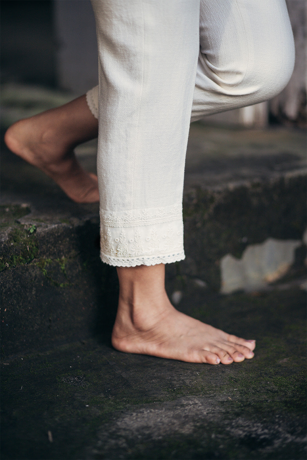Lace & Cream pants