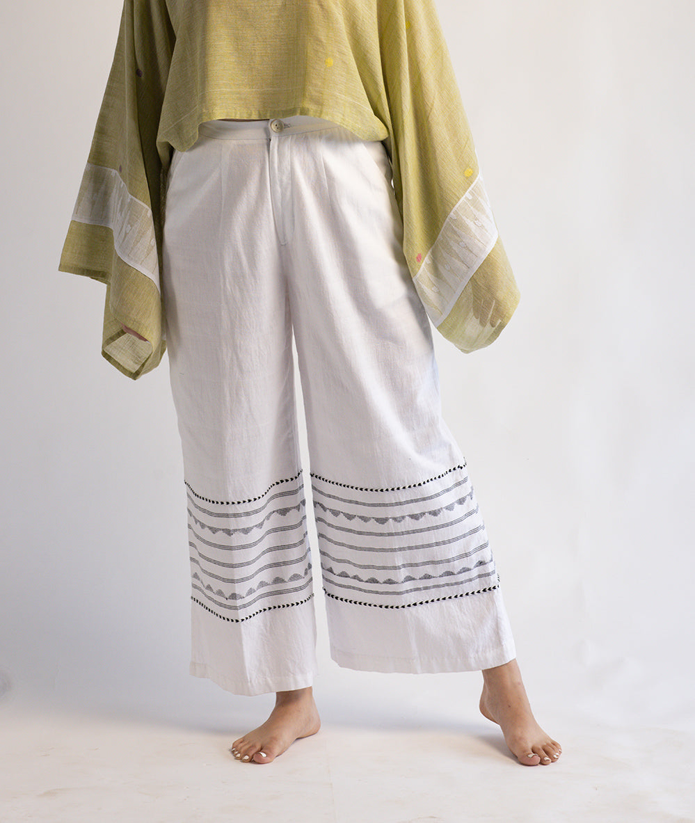 White chalk pants