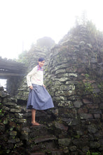 Load image into Gallery viewer, Model wearing Handwoven Short coat with traditional Chothe weave of Manipur, designed by Khumanthem Atelier