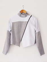 Load image into Gallery viewer, Handwoven cotton Cropped Jacket, designed by Khumanthem Atelier