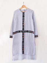 Load image into Gallery viewer, Checkered Tunic Dress (Shamee- Lanmee Motif) made from 100% pure cotton designed by Khumanthem Atelier
