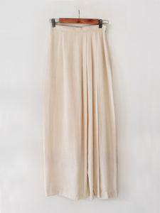 Diamond patterned pleated Maxi Skirt with slit made from 100% pure cotton, designed khumanthem Atelier