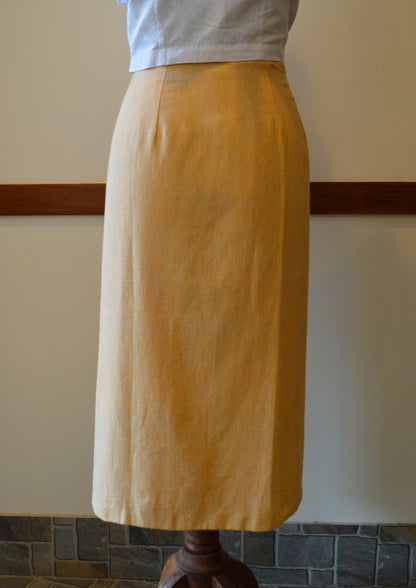 Yellow Diamond Midi skirt