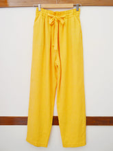 Load image into Gallery viewer, front view of tie-up pants, designed by Khumanthem Atelier