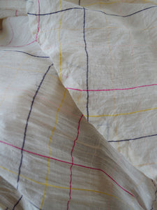 Handwoven cotton wrap dress