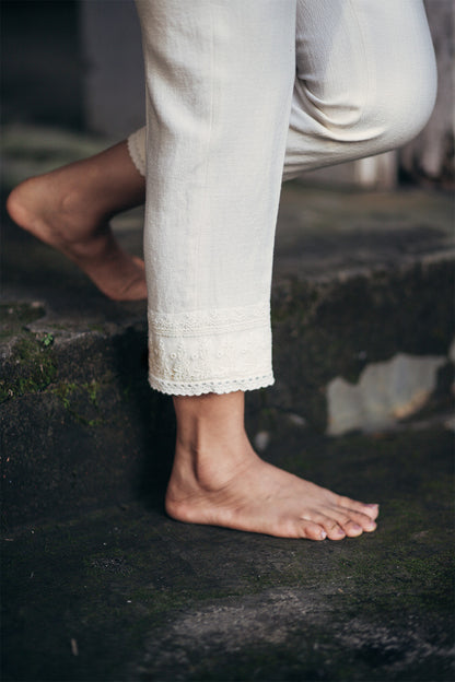 Lace & Cream pants