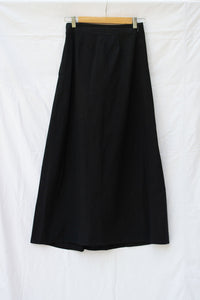 Charcoal tie-up skirt