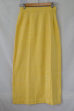 Load image into Gallery viewer, Hanger shoot back view Handwoven Slit front cotton skirt, designed by Khumanthem Atelier