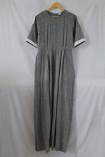 Load image into Gallery viewer, Hanger shoot of Drawstring Cotton Maxi Dress with Pockets, designed by Khumanthem Atelier, front view
