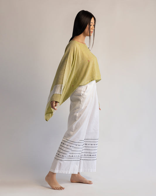 White chalk pants